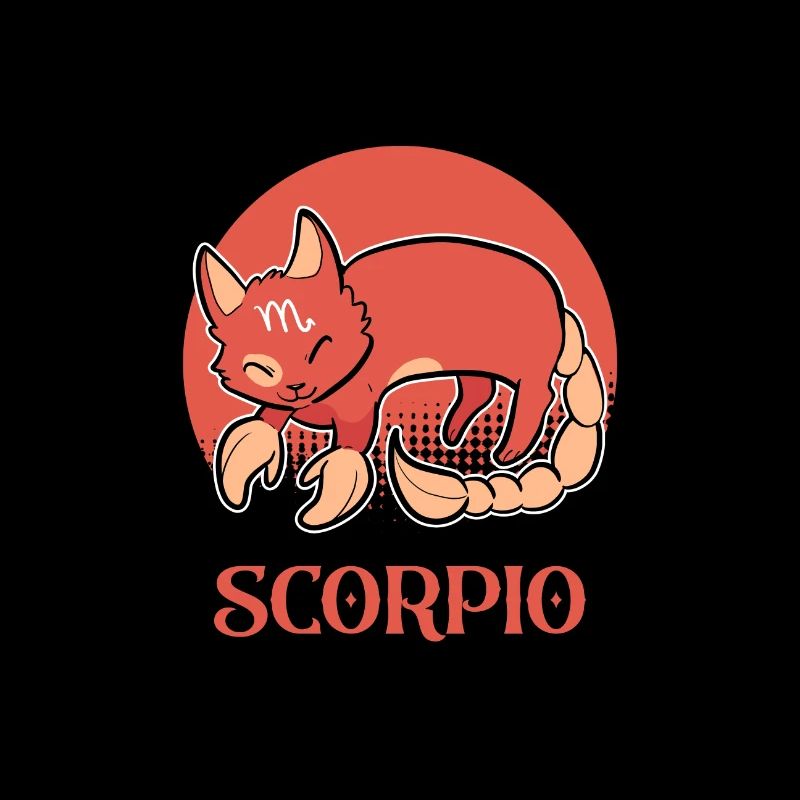 Scorpion Sternzeichen Katze Geburtstag Kätzchen