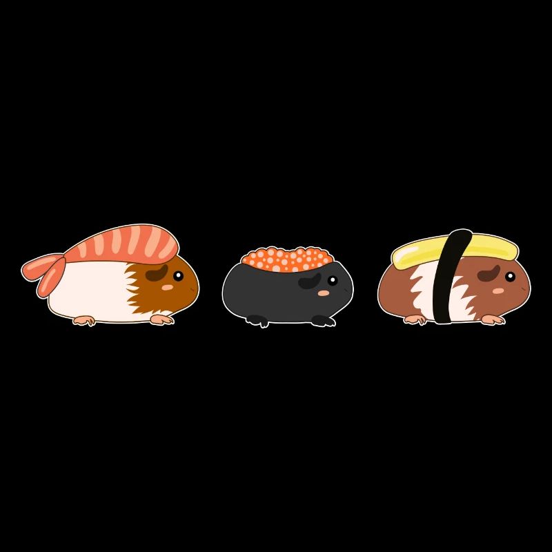 Cochon d’Inde Sushi Roll Pet Japonais