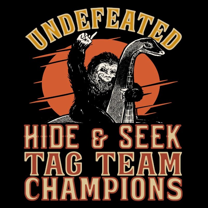 Champions invaincus de cache-cache Nessie Bigfoot