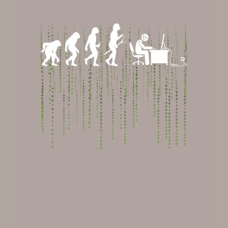 Evolution Computer Enticklung Bürarbeit Geschenk