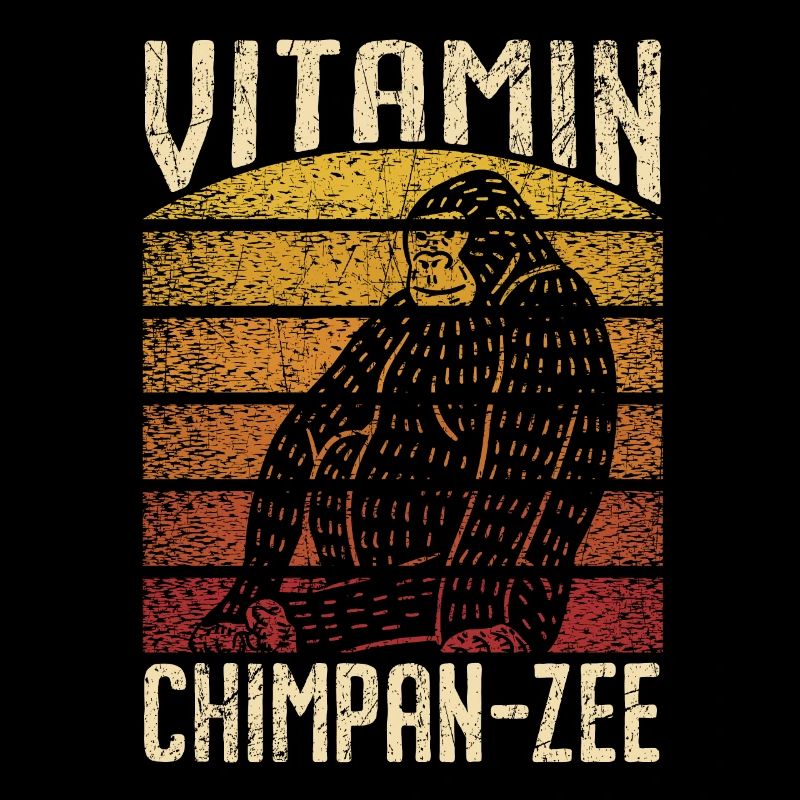 Vitamin Chimpanzee Monkey Animal Zookeeper