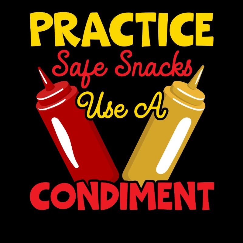 Practice Safe Snacks Use A Condiment Ketchup