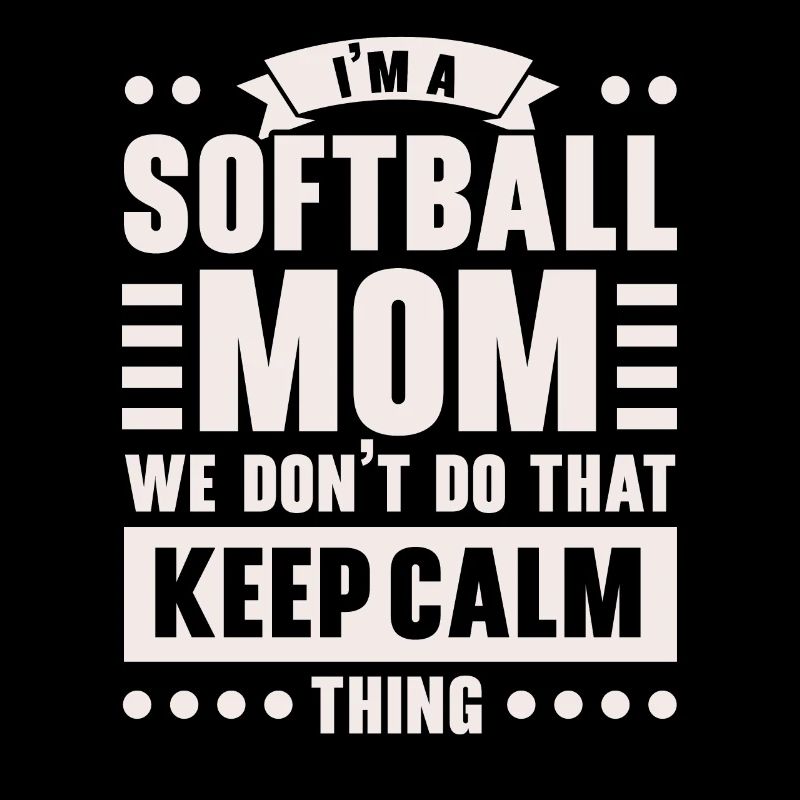 Softball Mom Softball Spieler Pitcher Catcher