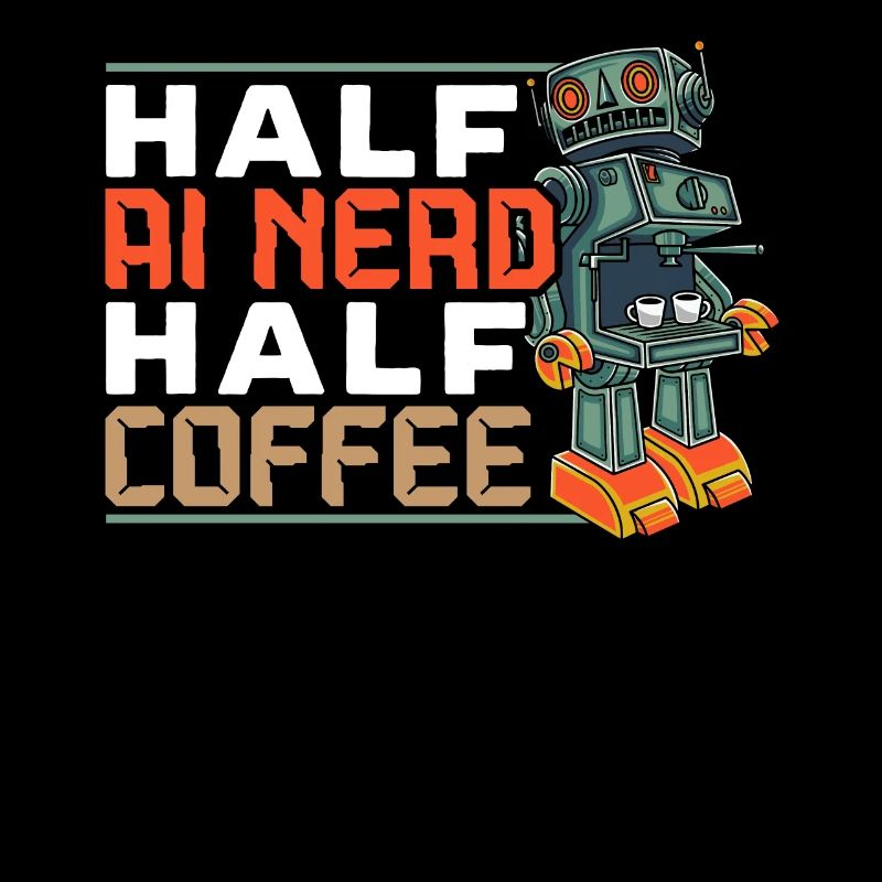 Moitié nerd IA Moitié café Intelligence artificielle