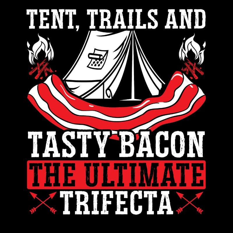 Camping Et Bacon Viande Camp Camper J’Aime Bacon