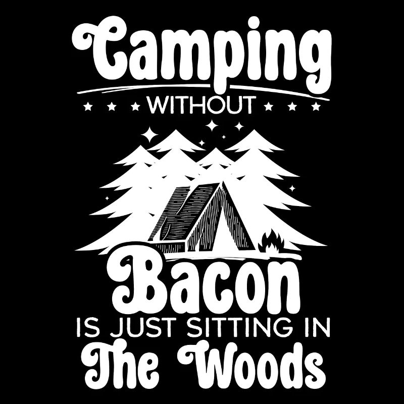 Camping et bacon Meat Camp Camper J’aime le bacon