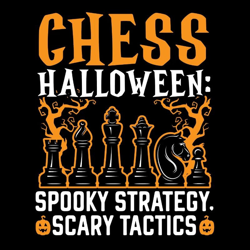 Schach Halloween Süßes oder Saures Schachbrettspiel