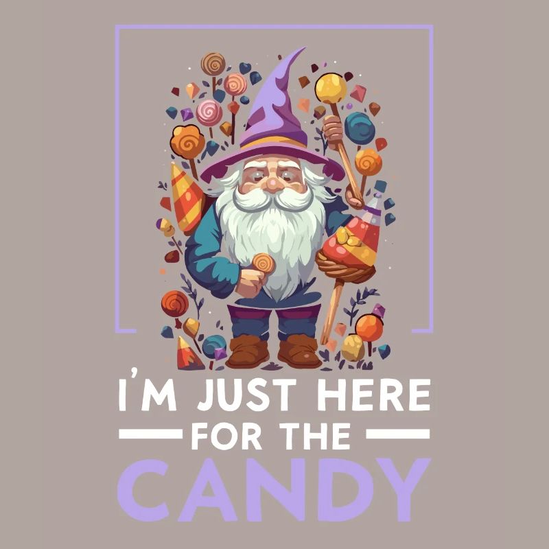 Gartenzwerg Halloween Süßes oder Saures Gärtner