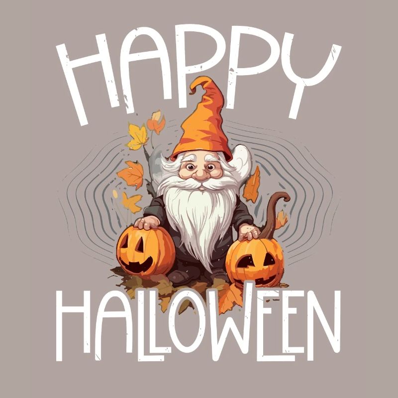 Gartenzwerg Halloween Süßes oder Saures Gärtner