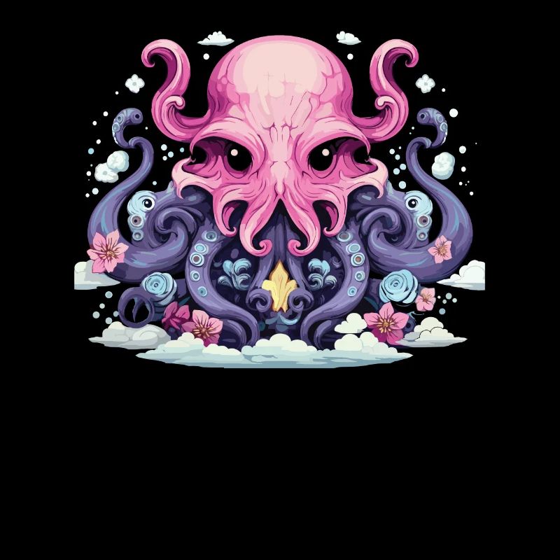 Pastel Goth Lover Soft Grunge Octopus Aesthetic