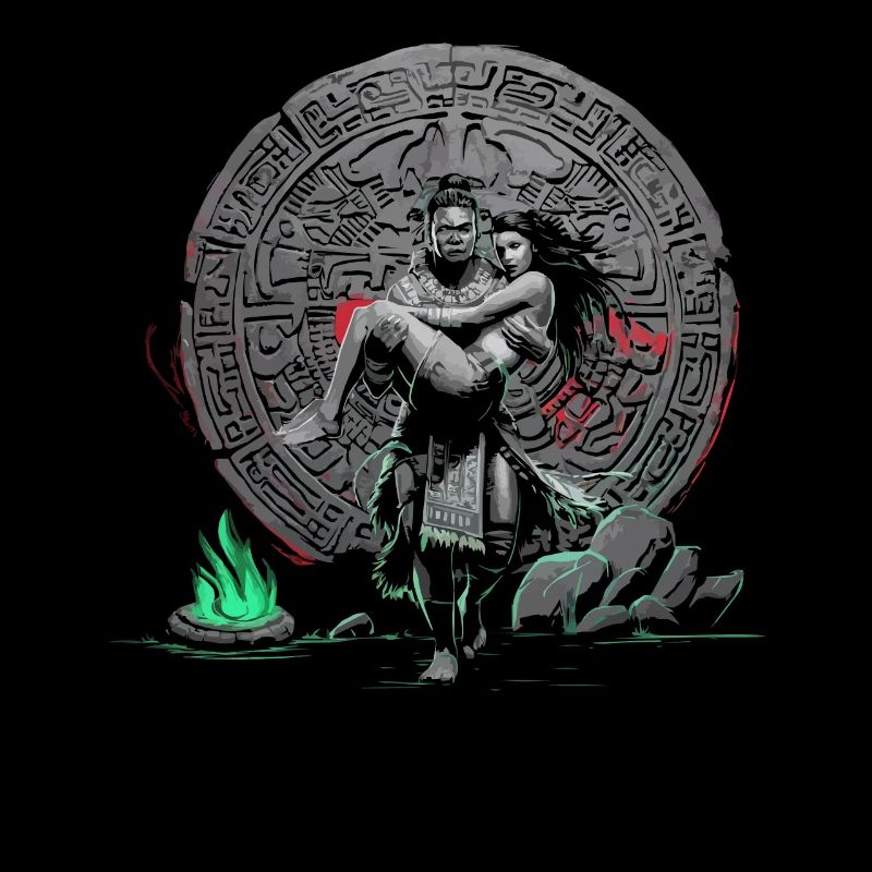 Guerrier aztèque Jaguar aztèque mexicain indigène