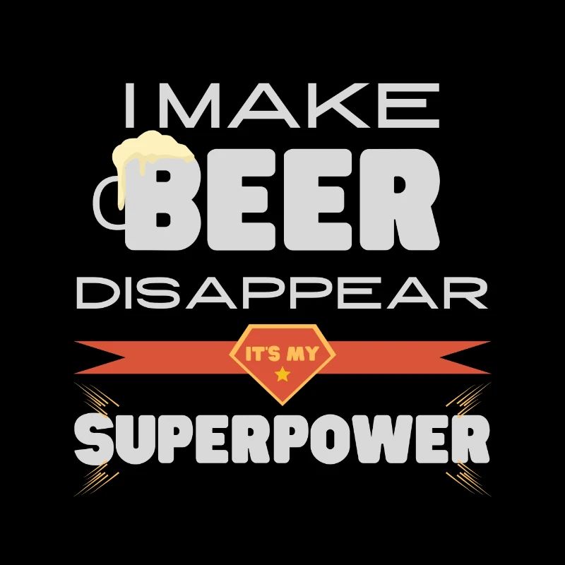 Ich lasse Bier verschwinden, es ist meine Superkraft