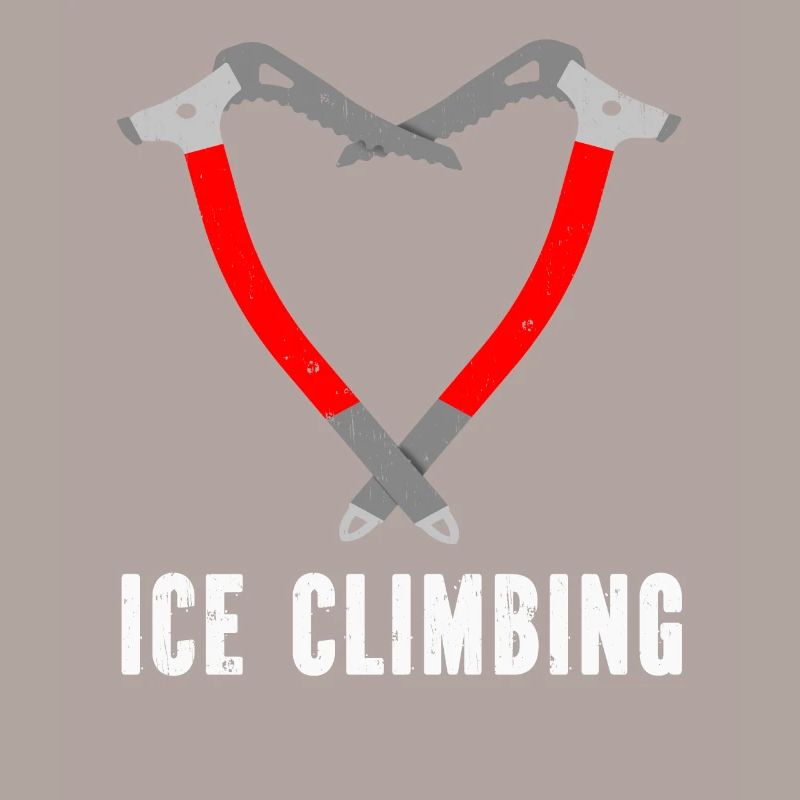 Ich Liebe Eisklettern Eiskletterer Eispickel