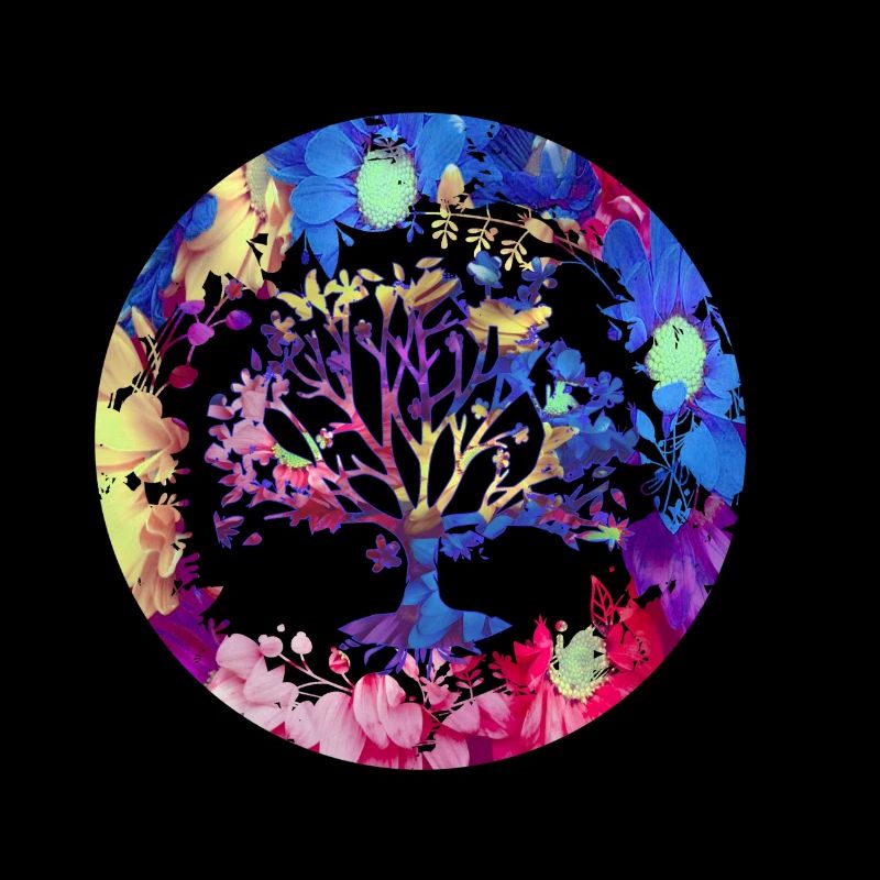 Baum des Lebens ,Lebensbaum,blumen,bunt