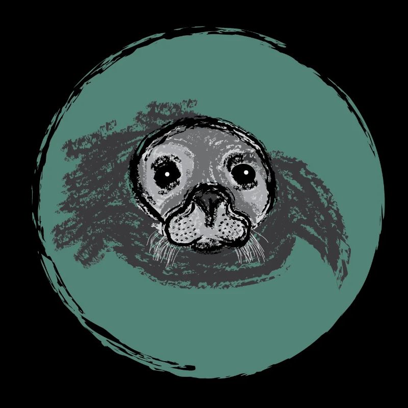 Auftauchende Robbe / Surfacing Seal - Design II