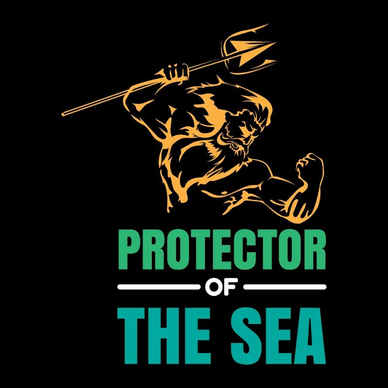 Poseidon Protector of the Sea Diver Gift Idea