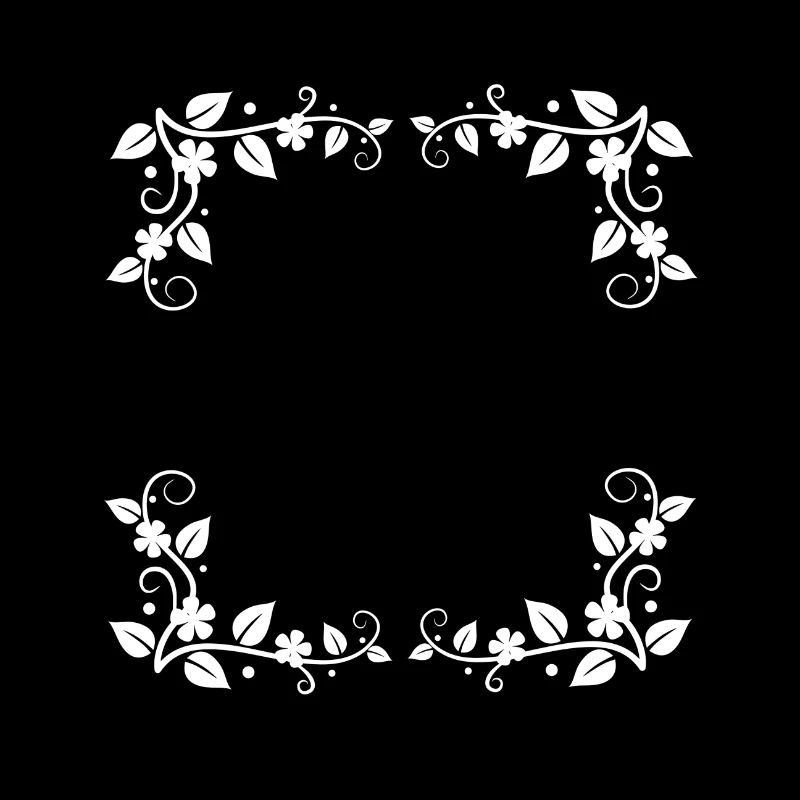 Blumen Ecken Ornamente Rahmen