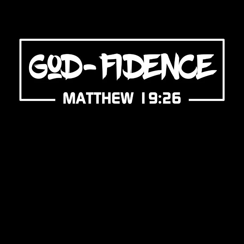 Christian Design Gottvertrauen Matthäus 19 Vers 26