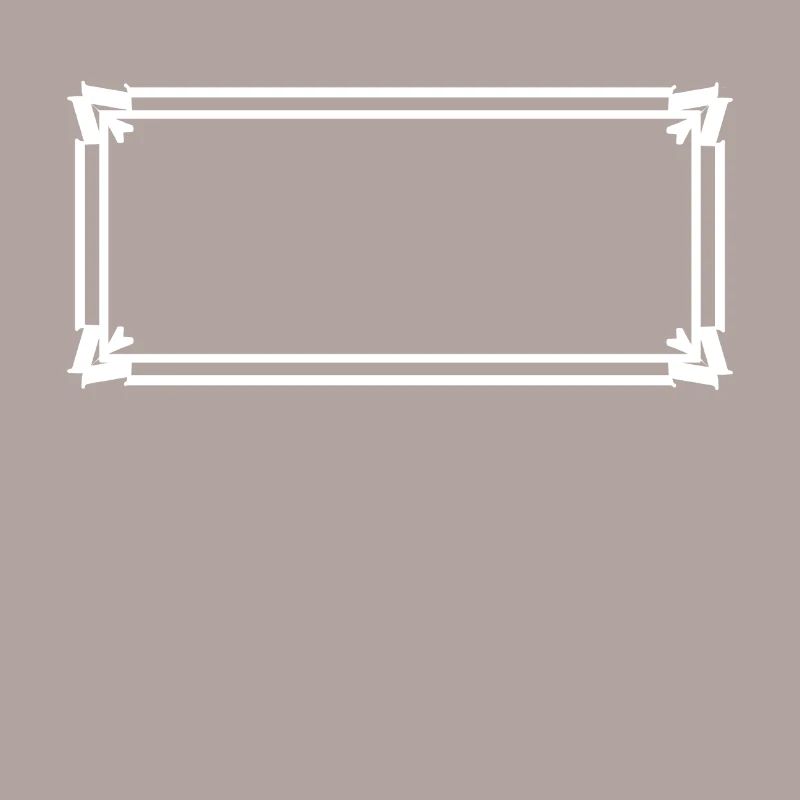 Rectangular frame with ornaments