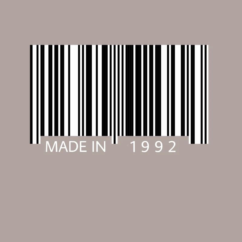 Made in 1992 Barcode Geschenk