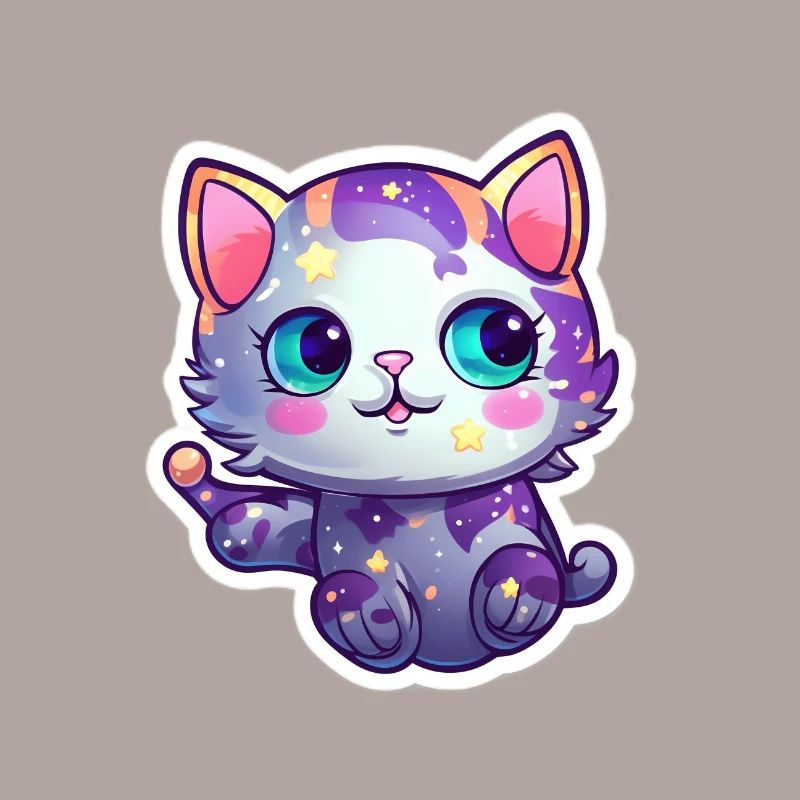 a cute space kitty