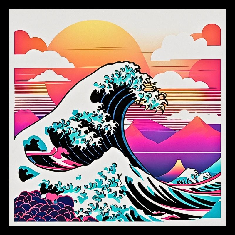 Rétro Sea Wave