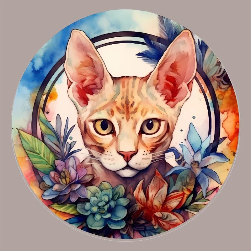 Devon Rex Katze Boho-Stil, Liebeskatzen