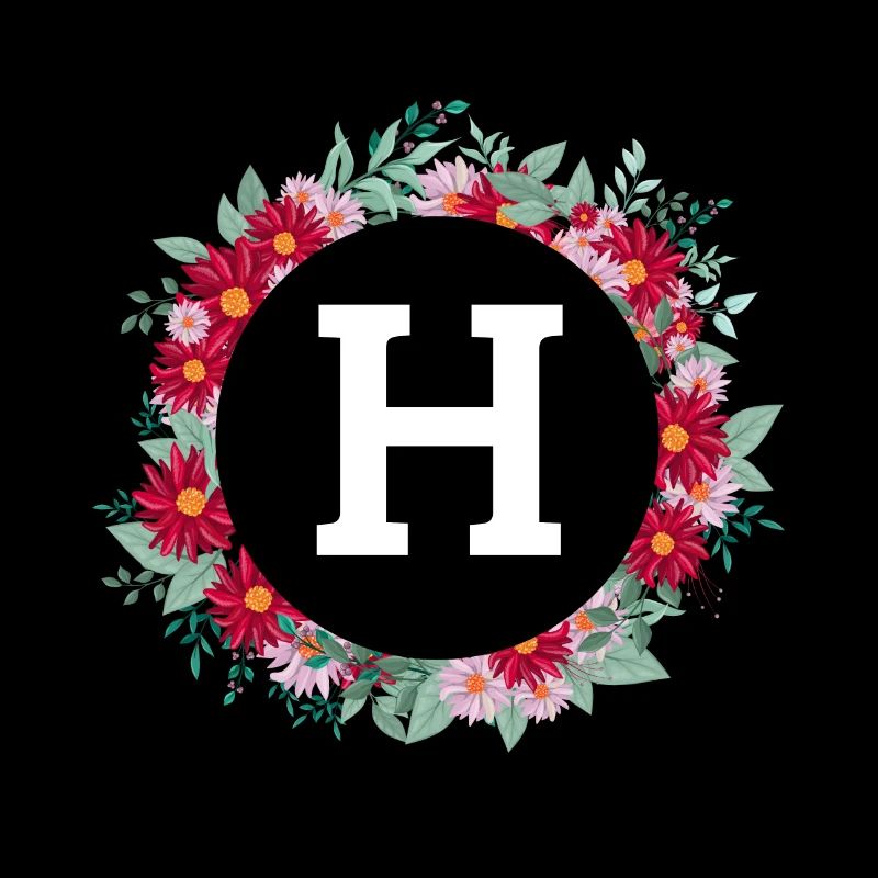 Buchstabe h Blumenkrone