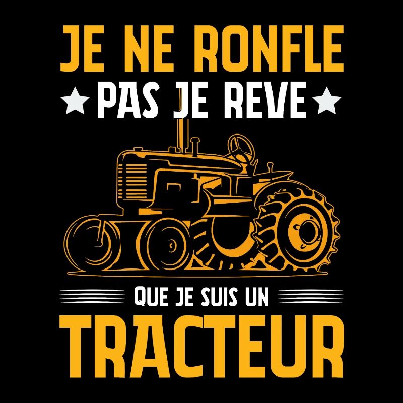 Ich schnarche nicht, ich träume, dass ich ein Traktor bin