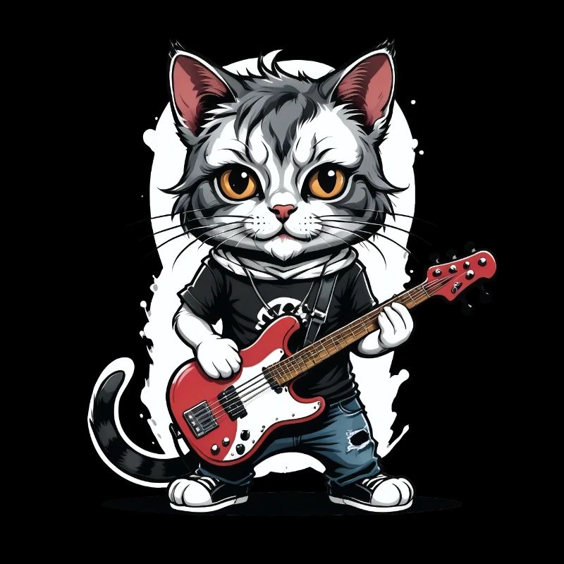 Cat Rocker Katze HardRock Geschenk