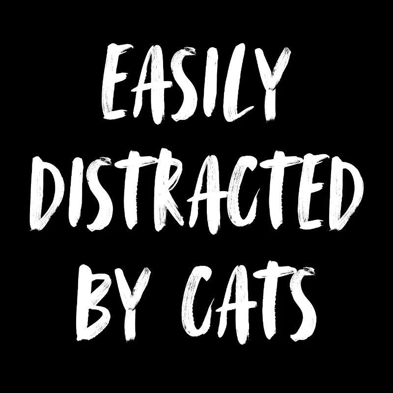 Easily distracted by cats.