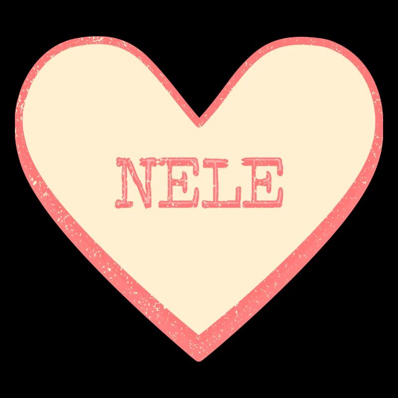 Nele Name First Name Pink Sugar Heart