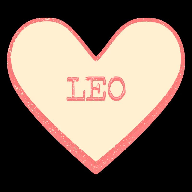 Leo Name First Name Pink Sugar Heart