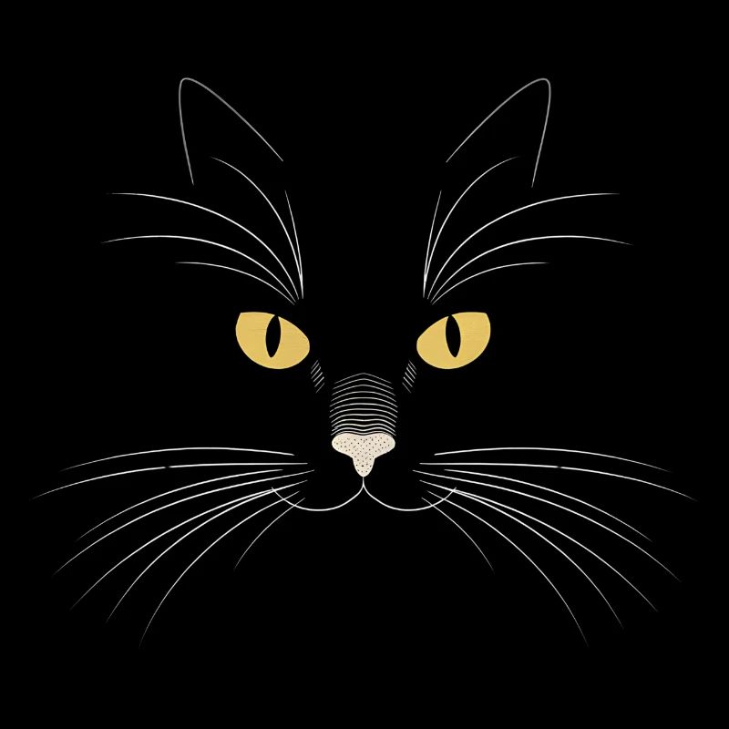 Schwarze Katze
