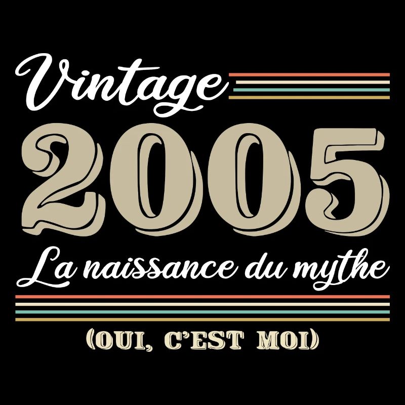 2005 année de naissance et cadeau d'anniversaire d
