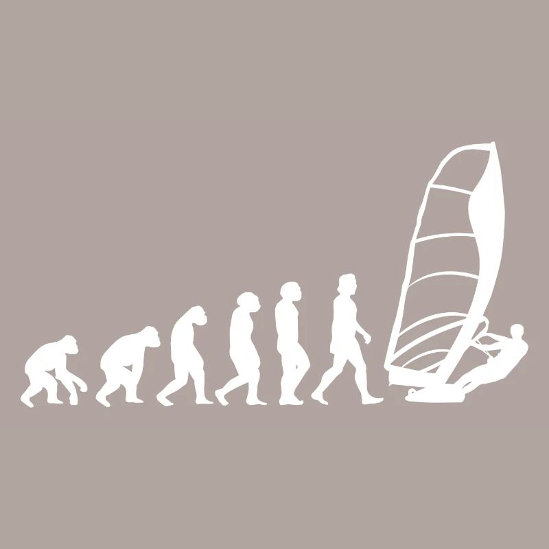 Wind Surfen Evolution der Menschen Sport