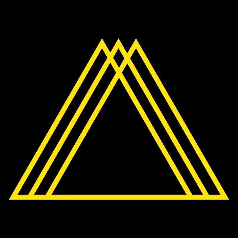 Yellow Triangle Sacred Geometry Mountains