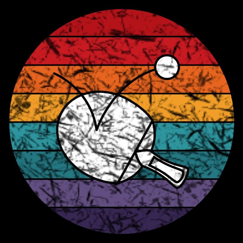 Design de tennis de table rétro