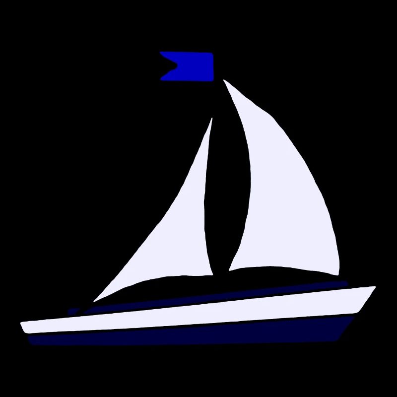 Voilier bleu