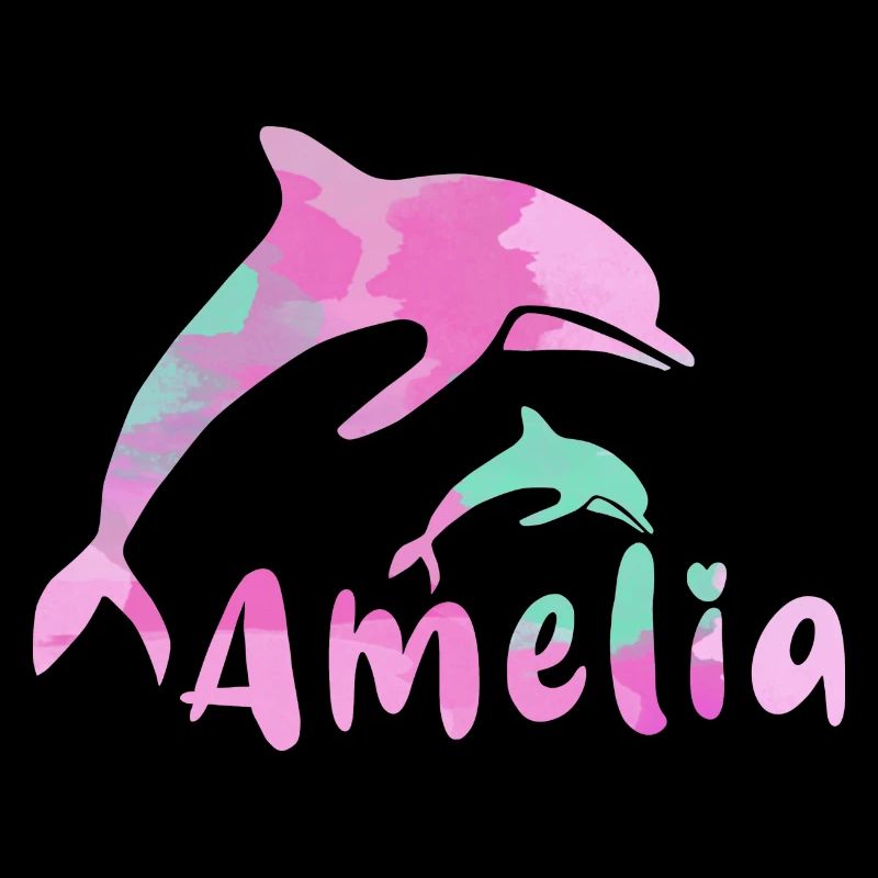 amelia ,define, bunt,name, malerei,pink