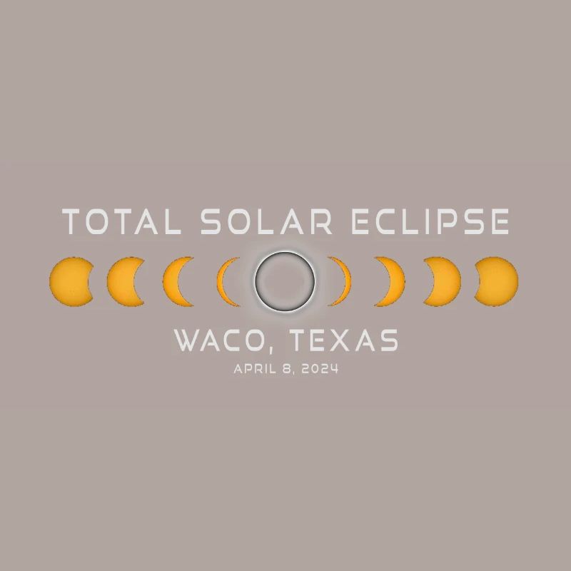 Waco Texas Solar Eclipse 2024 April 8 Souvenir