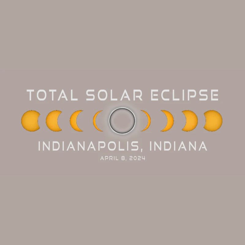 Indianapolis Indiana Eclipse de Soleil 2024 8 avril