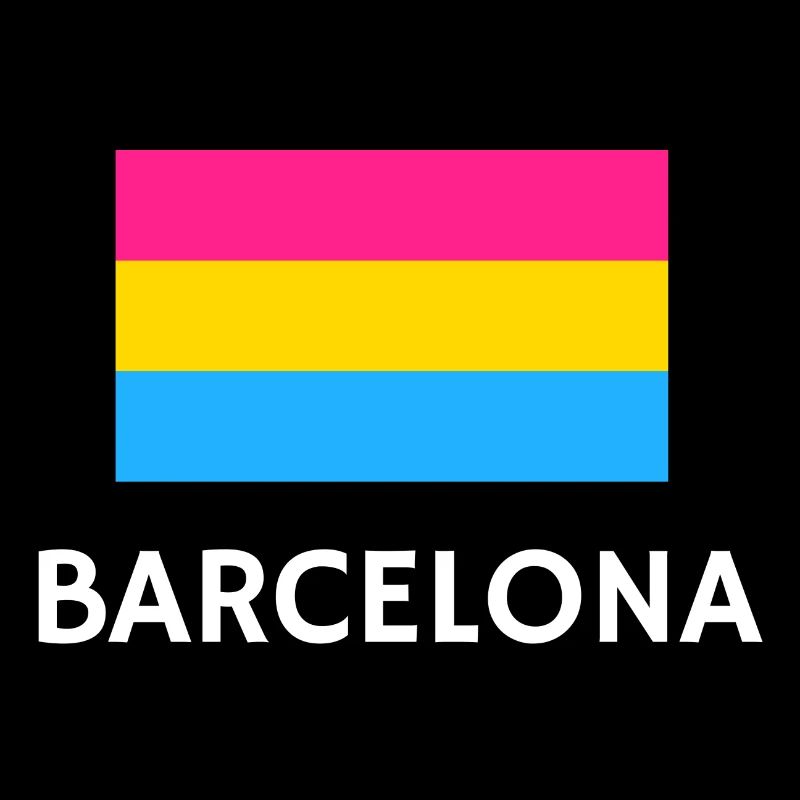 Drapeau de la Pan Pride Barcelone