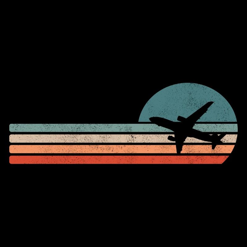 Flugzeug Retro Pilot Vintage