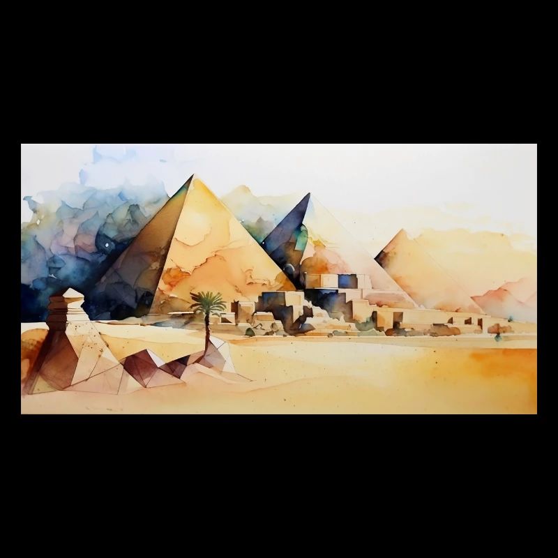 Ägypten Wassermalerei