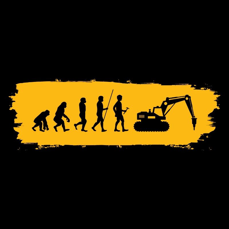 Evolution hin zum Bagger