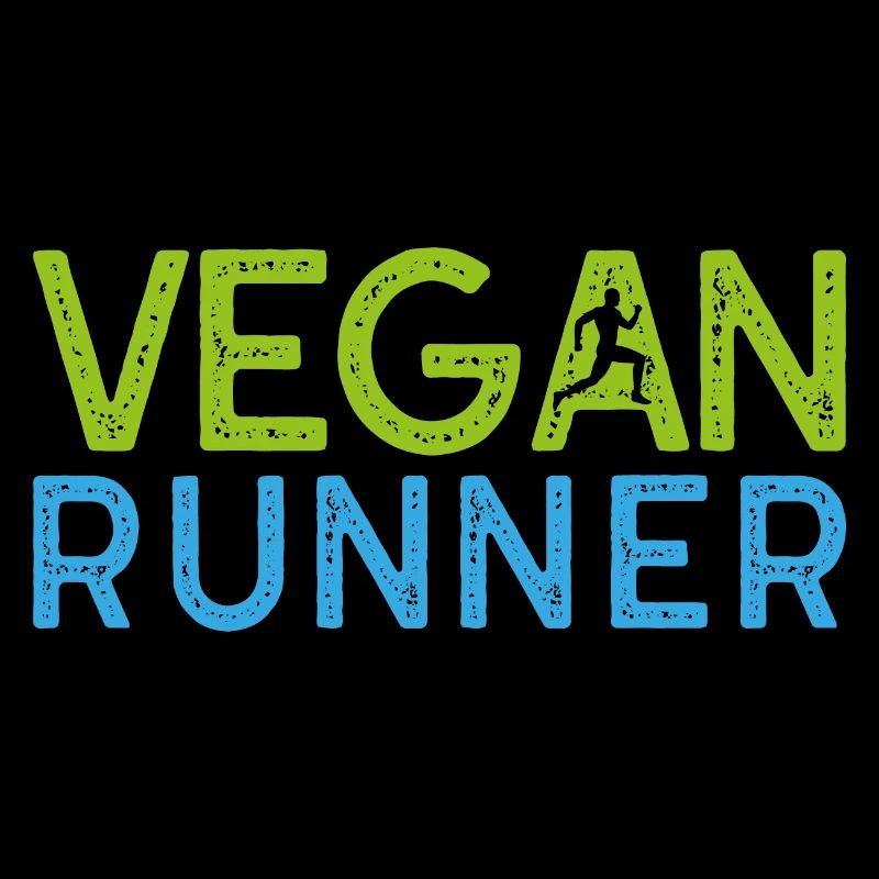 Vegan runner Geschenk Pflanzen Spruch