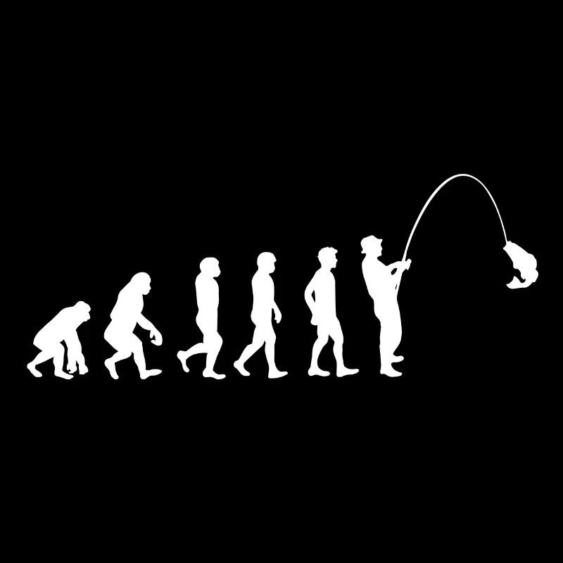 Angler Angeln Fischer Evolution Entwicklung