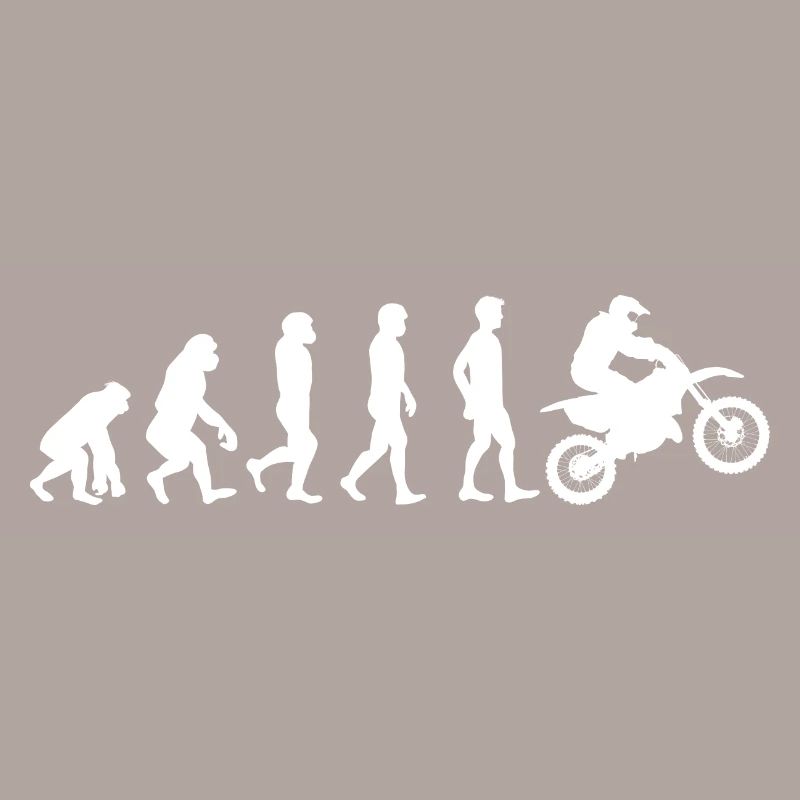 Motocross moto evolution blanc