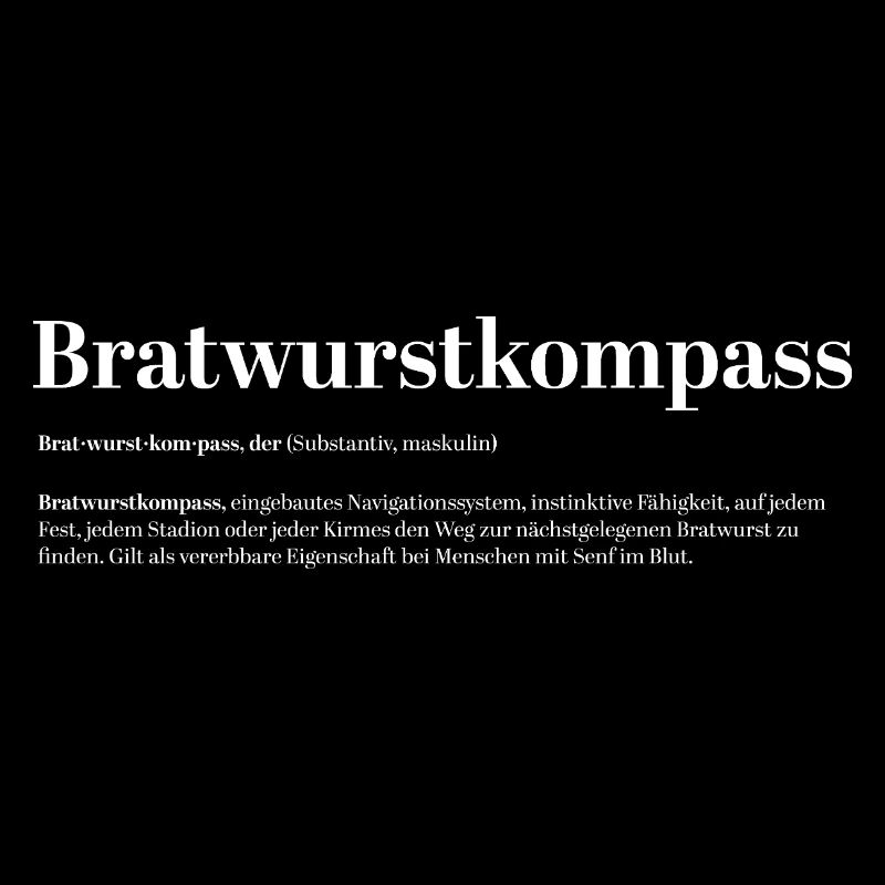 Bratwurstkompass Definition Spaß Fun lustig